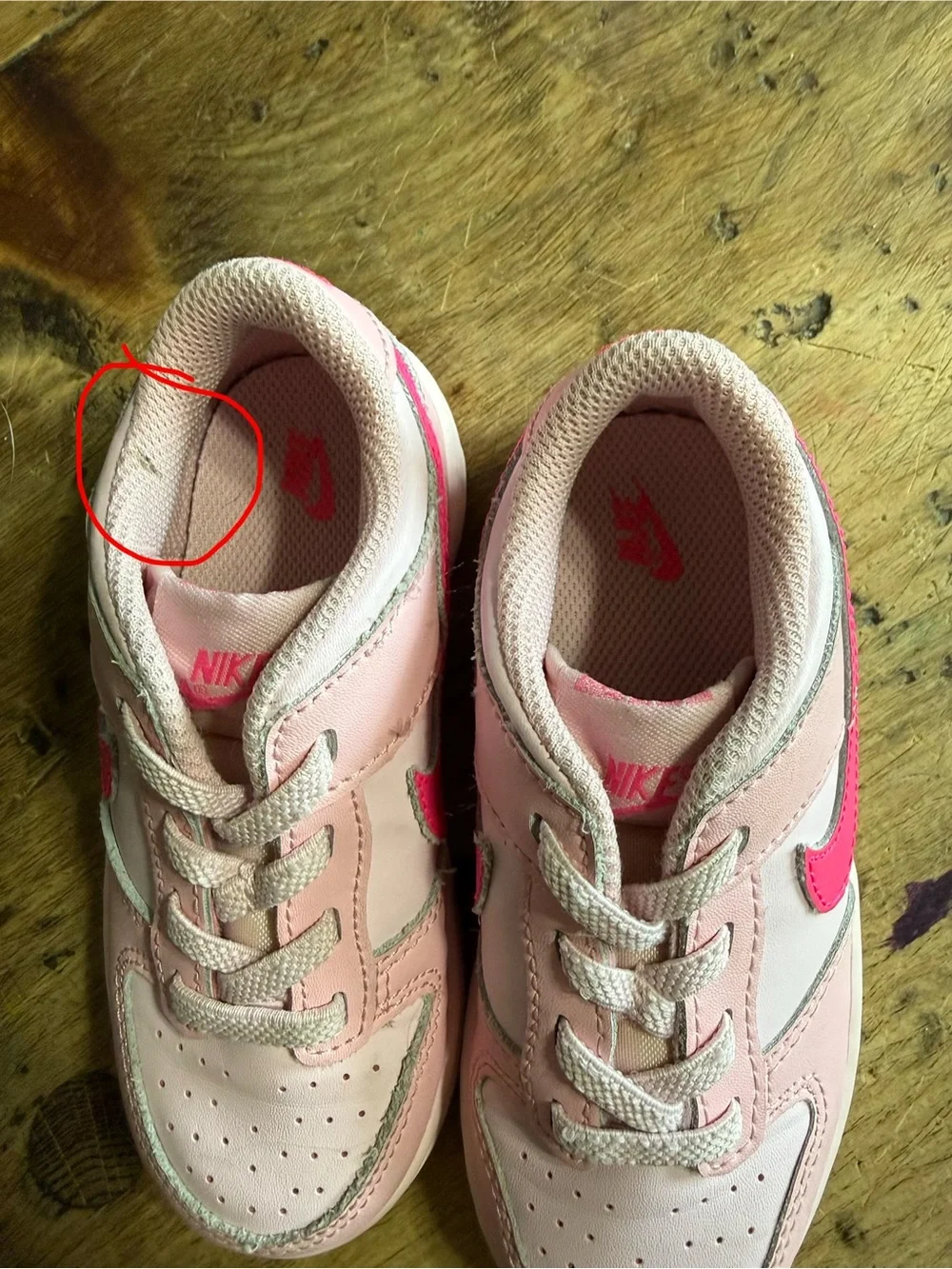 Nike Kids' Dunk Low- Top Triple Pink Sneakers 9C